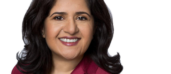 Indian female wearing business attire